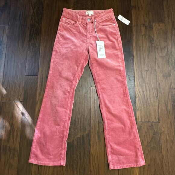 Pilcro NWT Women's The YAYA Mid-Rise Corduroy Crop Flare Jeans Size 25 $148 - Picture 2 of 13